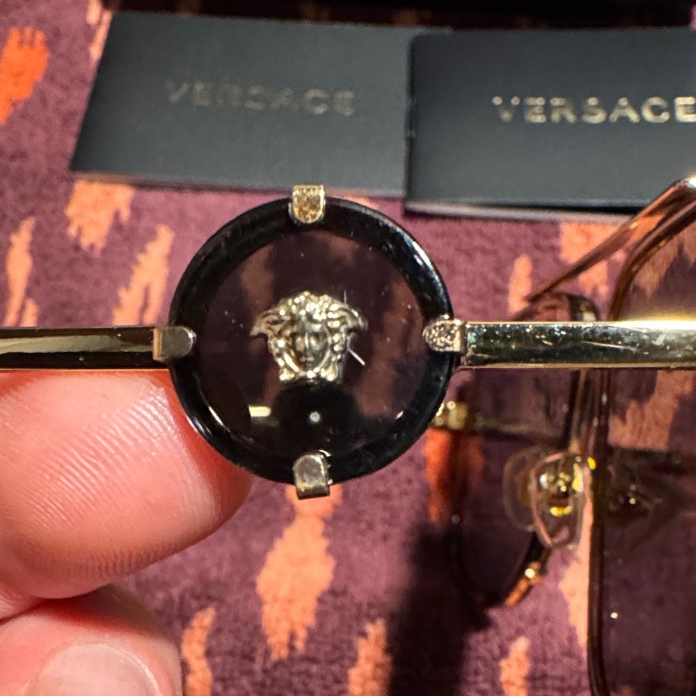 VERSACE VE2233-147087 Authentic
Sunglasses Havana / Dark Grey 
60 mm unisex - Picture 6 of 16